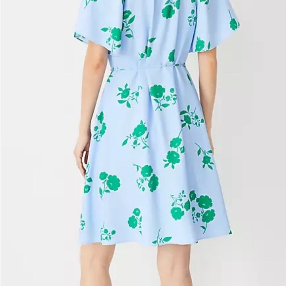 Ann Taylor Floral Split Neck Dress - Picture 2 of 11